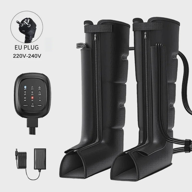 Luxe Luchtcompressie Beenmassager met Shiatsu Kneading - Ontspanning voor Voeten, Enkels & kuiten