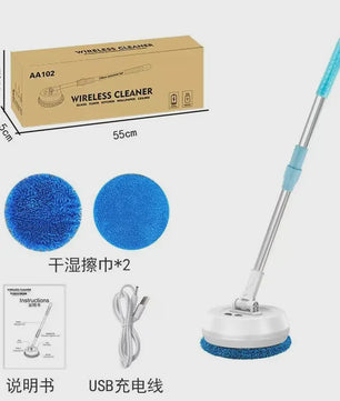 Draadloze Spin Mop: Automatische Vloer-, Auto- en Ramenreiniger