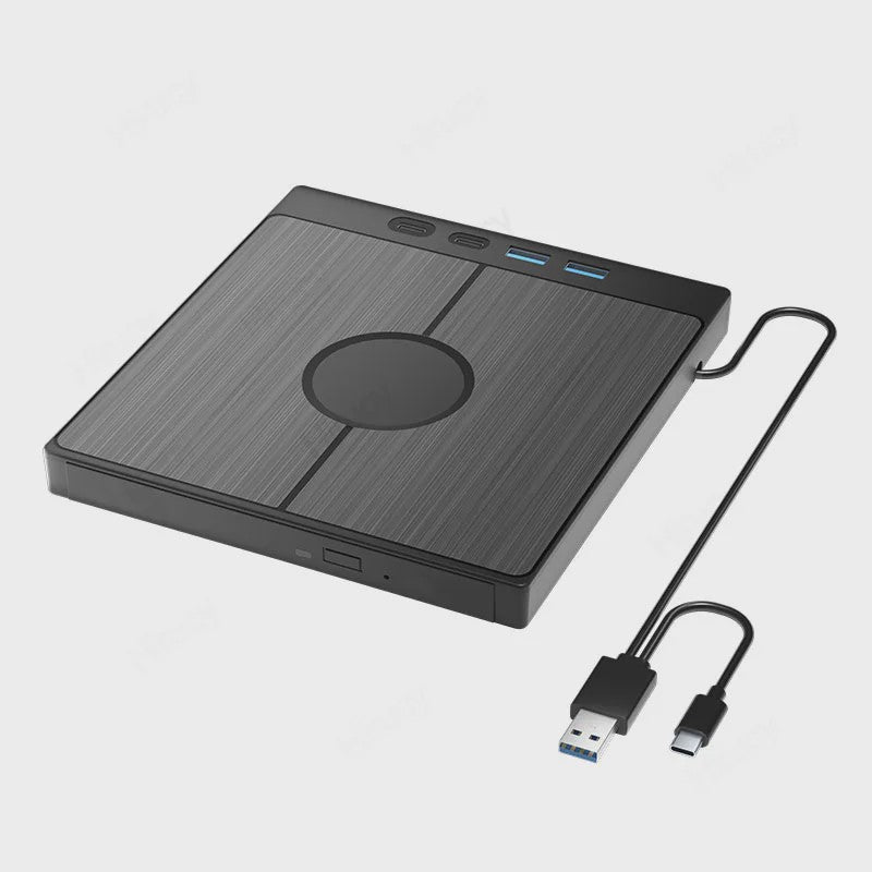 Externe CD/DVD Brander & Lezer met USB 3.0 & Type-C (7-in-1)