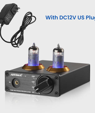 AIYIMA T3 HiFi Vacuum Tube Phono Preamplifier voor Platenspeler