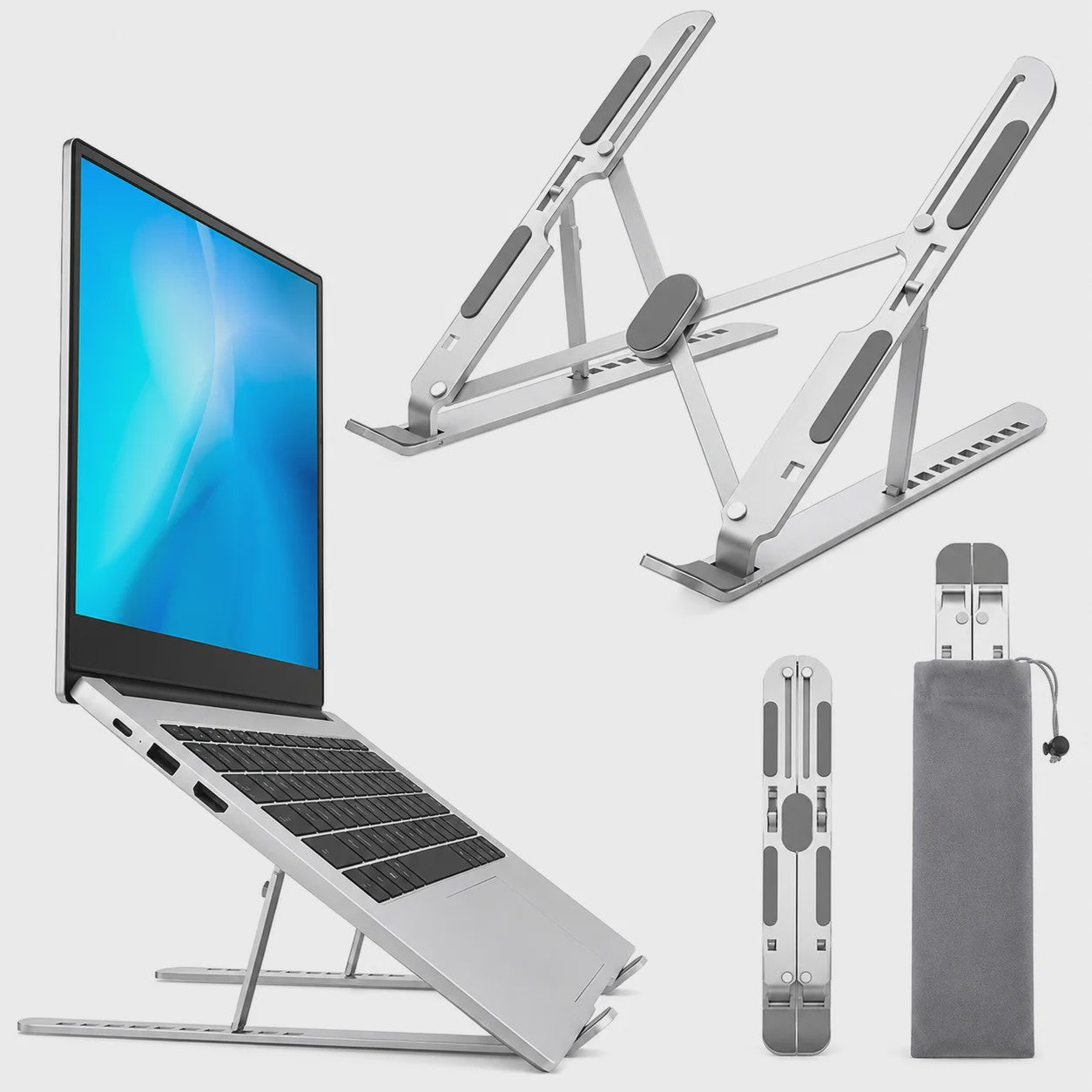 Verstelbare Laptopstandaard - Ergonomisch & Opvouwbaar Bureau Accessoire