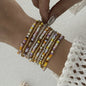 17-delige Boho Kralen Armband Set met Schelpjes - Pastel Kleuren voor Zomer & Strand