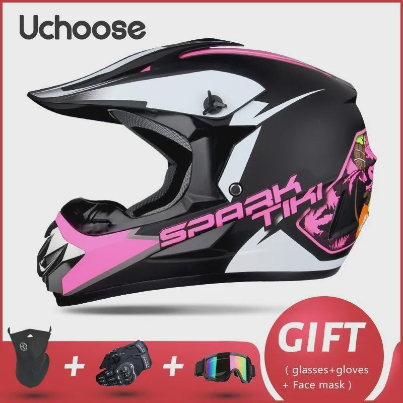Professionele Off-road Motorhelm voor Volwassenen & Kinderen - Inclusief Gratis Gift Set