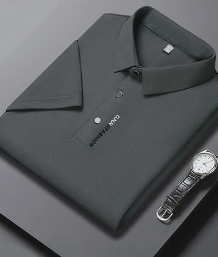 Heren Poloshirt Korte Mouw - Ademend, Comfortabel & Elastisch - Casual Zakelijke Stijl