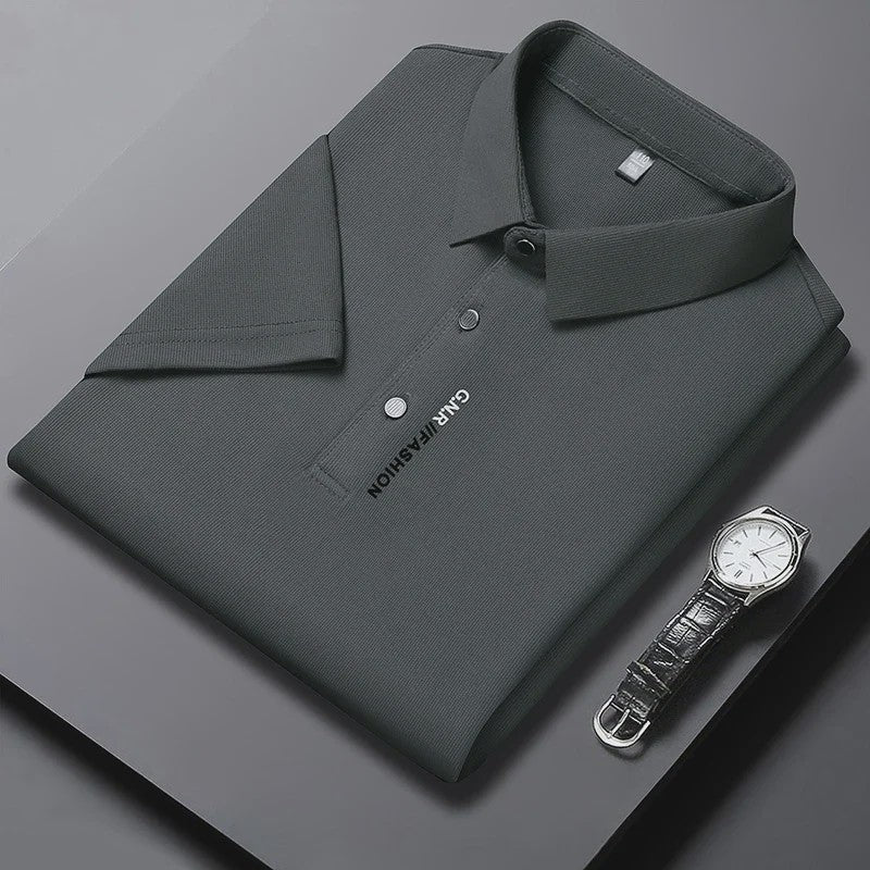 Heren Poloshirt Korte Mouw - Ademend, Comfortabel & Elastisch - Casual Zakelijke Stijl