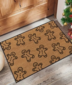 Kerst Deurmat met Rendier & Feestelijke Prints - Indoor/Outdoor Entree Tapijt