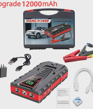 DWiusty 12000mAh Powerbank & Auto Start Booster: Start Benzine/Diesel Auto's Direct & Noodstroom