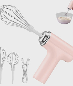 Draadloze Elektrische Handmixer met 3 Snelheden - Perfect voor Bakken en Mixen