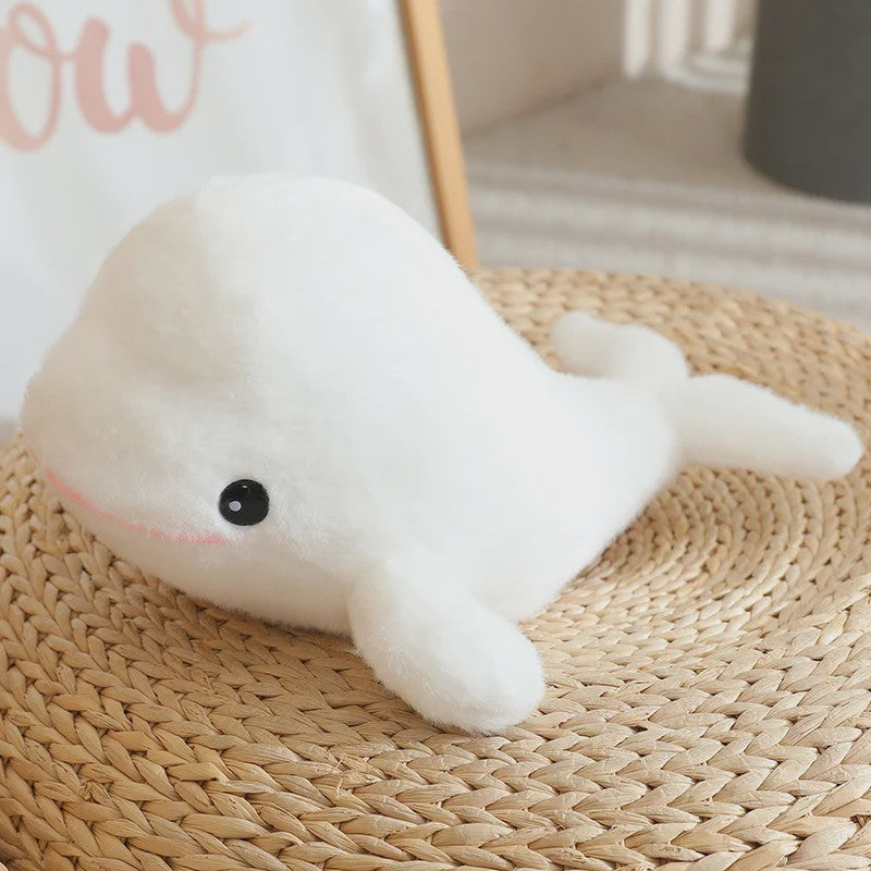Kawaii Pluche Dieren Knuffels: Walvis, Dolfijn, Haai & Zeehond - 28cm