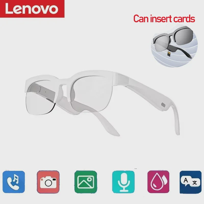 Lenovo 8K AI Smart Bril: Bluetooth Bellen, Opnemen, Vertalen & Muziek