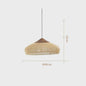 Rustieke Rotan Hanglamp Beige - Natuurlijke Wicker Plafondlamp voor Eetkamer & Woonkamer