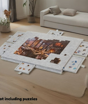 Kantelbaar Puzzelbord met 6 Lades & Dekselstandaard - Draagbaar, Lichtgewicht, voor 1000+ Stukjes
