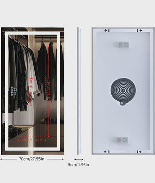 XXL Smart LED Spiegel met Bluetooth, Anti-Condens & Digitale Display
