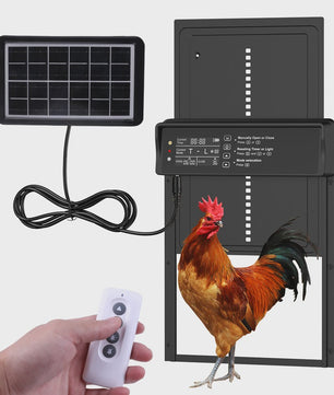 Automatische Kippenhok Deur - Zonne-energie & USB Opladen