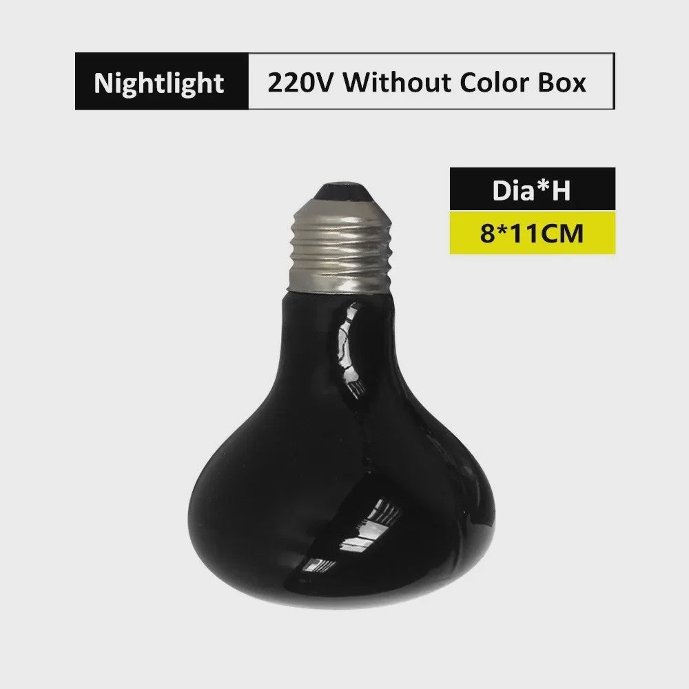 Reptielen UVA Infrarood Maanlicht Warmtelamp - 25W t/m 100W