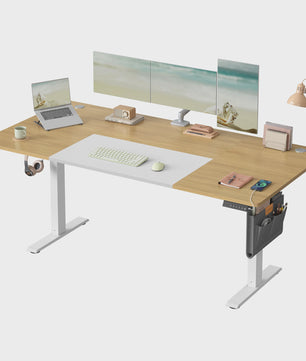 SONGMICS Elektrisch In Hoogte Verstelbaar Bureau 180x80 cm met USB-C en Geheugenfunctie