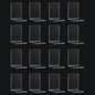 8x Stevige Doorzichtige Boekensteunen - Ideale Organizer voor Boeken, Films & CD's