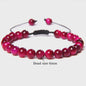 Blauwe Tijgeroog Kralen Armband 6MM - Natuursteen Meditatie Sieraden