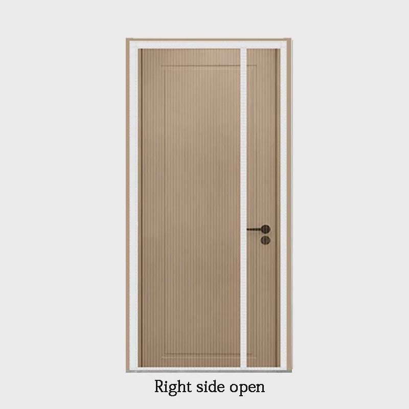 White side opening mosquito proof door curtain, magnetic suction design, invisible mosquito proof, no drilling installation