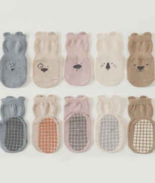 Schattige Baby Sokken met Dierenprint - Antislip & Ademend voor Jongens en Meisjes