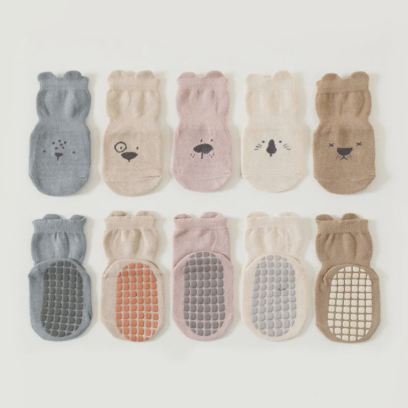 Schattige Baby Sokken met Dierenprint - Antislip & Ademend voor Jongens en Meisjes