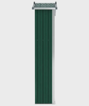 Groene Tuinkast van Verzinkt Staal - 116x45x175 cm - Robuuste Opbergkast voor Buiten