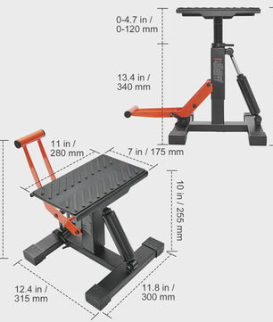 Hydraulische Motorlift / Crossmotor Lift - Verstelbaar & Robuust (200 kg) voor Onderhoud