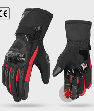 KEMiMOTO Winter Motorhandschoenen Zwart - Waterdicht, Winddicht & Touchscreen