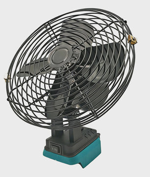 Krachtige 18V Accu Ventilator - Metaal, Camping & Buiten Gebruik - Compatibel met Makita, Dewalt, Milwaukee