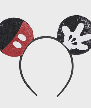 Muis Oortjes Diadeem met Strik - Feestelijk Accessoire voor Kinderen & Volwassenen