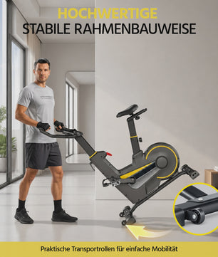 Indoor Hometrainer Fiets met Smart APP & LCD Display - Stil & Verstelbaar