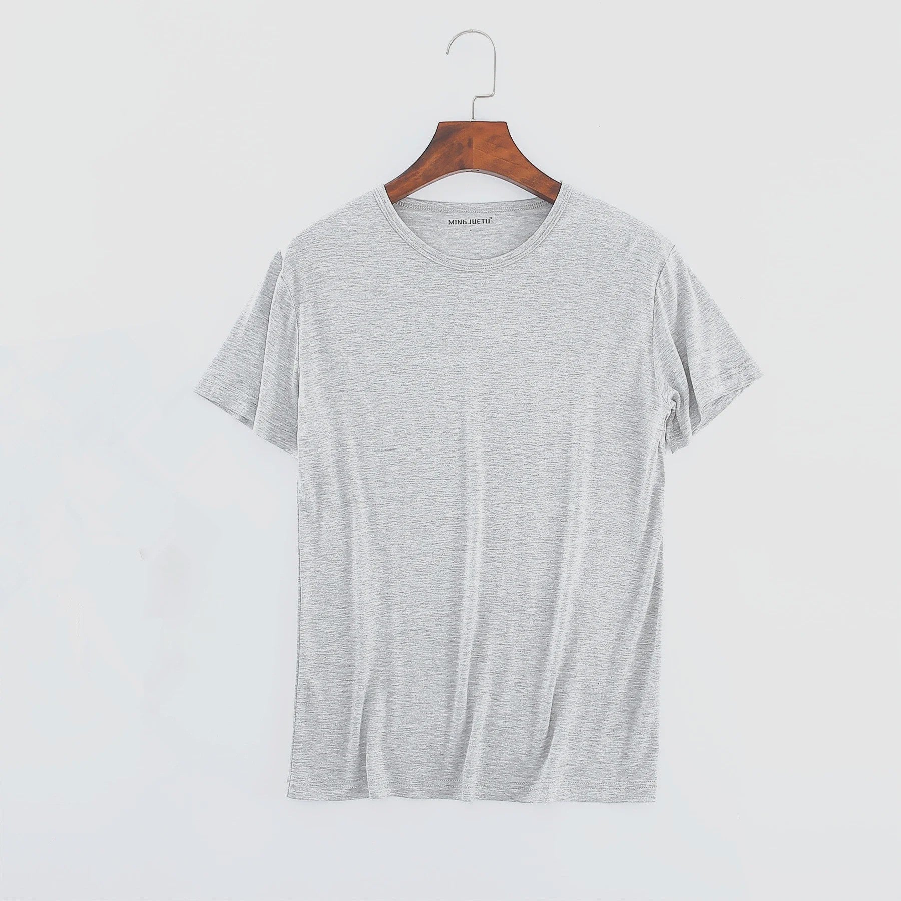 Heren Modal T-shirt Korte Mouw Losse Pasvorm Ronde Hals - Comfortabel Basis T-shirt voor Mannen