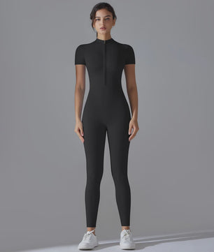 Naked Jumpsuit: Short Sleeve Yoga & Fitness Pak - Sneldrogend & Ademend