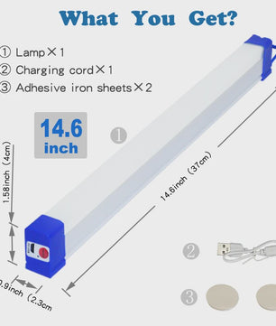 Oplaadbare LED Lamp Buis met Magneet - Draagbaar, USB Noodverlichting voor Camping & Werk