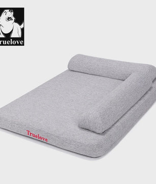 Truelove Luxe Hondenkussen met Kussen en Traagschuim - Wasbaar & Duurzaam Linnen