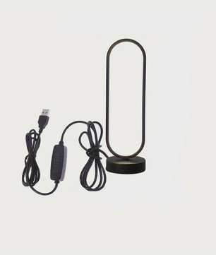 Moderne Ring Lamp voor Slaapkamer & Woonkamer - Drie Kleuren & Dimbaar LED Nachtlampje