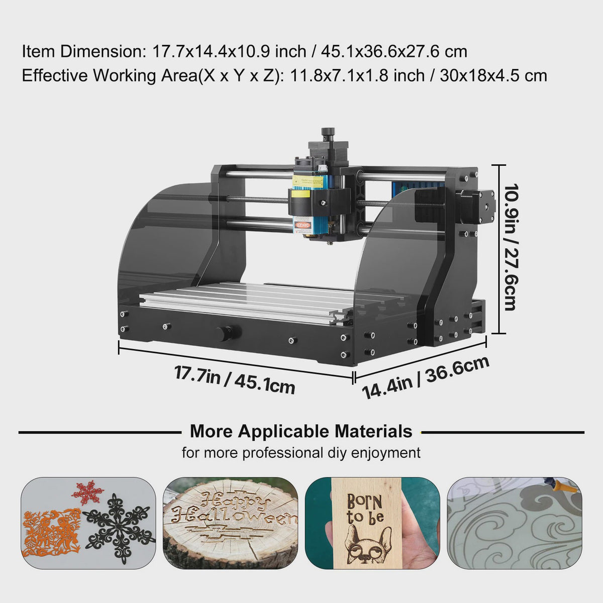 SuccesBuy CNC 3018PRO MAX Laser Graveermachine & Freesmachine 15000mW