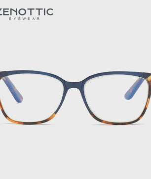 ZENOTTIC S-Maat Vierkante Bril - Blauwlichtfilter & Fotocromisch - Unisex Optische Bril