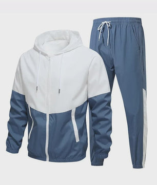 Herentrui Trainingspak met Rits Hoodie en Joggingbroek - 2-delige Set
