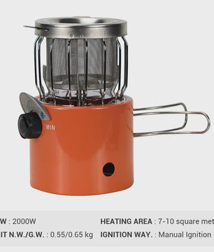 WESTTUNE 2-in-1 Draagbare Camping Gasbrander & Kachel - Koken en Verwarmen