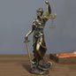 Gerechtigheid Goddess Standbeeld - Retro Kantoor Decoratie & Uniek Cadeau