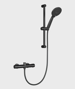 Thermostatische Douchekraan Set met Handdouche en 3 Straalstanden - Wandmontage Badkamer Mixer