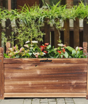 Stevige Houten Rechthoekige Bloembak Verhoogd Bed - 90cm