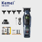 Kemei 2381 Professionele Trimmer Set - 10000 RPM, LED Display, Draadloos