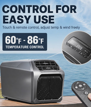 Draagbare Airconditioner 8000BTU - Koeling voor Tent, Camper & Caravan