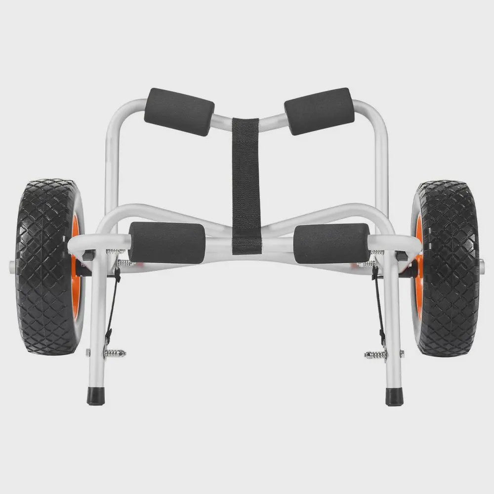 Opvouwbare Kajakkar / Kano Trolley met 10-inch Massieve Banden & Spanband - 113 kg
