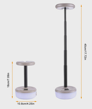 2-in-1 Campinglamp met Sfeervolle Lichtketting - Draagbaar & USB Oplaadbaar
