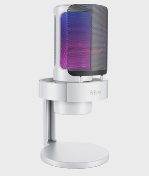 FIFINE A8 USB Microfoon: RGB, Mute & Koptelefoonuitgang voor PC/Mac Streaming & Opnames