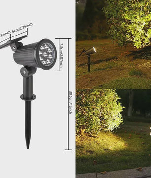 Verstelbare Solar Spotlight 9 LED - Waterdicht IP65 - Tuin, Pad & Muurverlichting