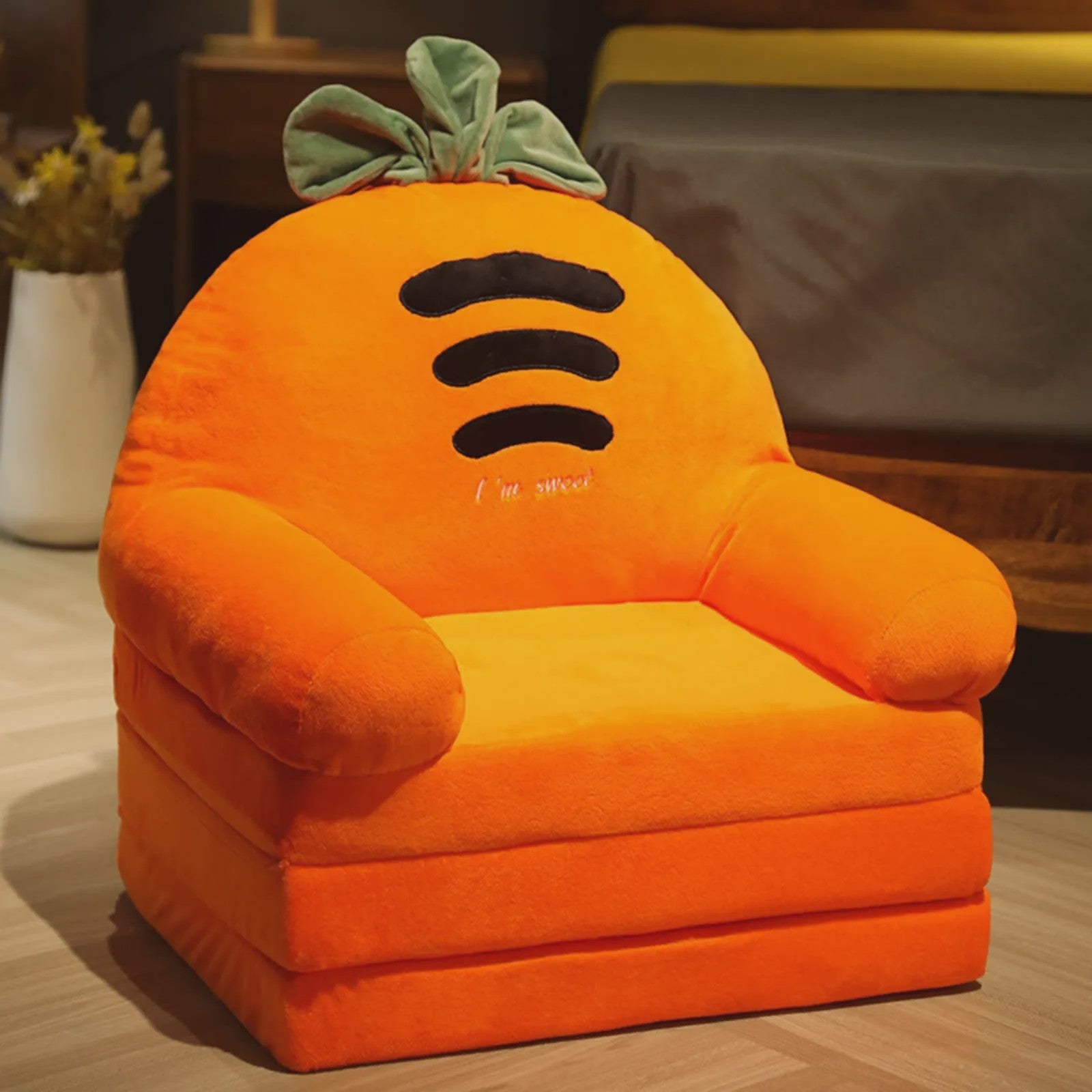 Pluche Kinder Sofa Bed - Opvouwbaar en Dubbelzijdig Plezier in Leuke Cartoon Vormen